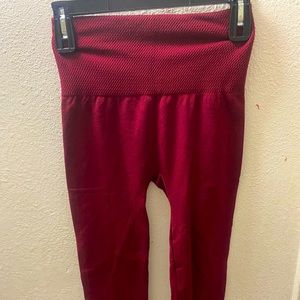 Unused Red Exercise Leggings